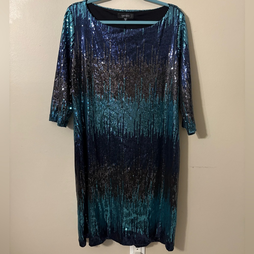 KAREN CANE - SEQUIN COCKTAIL DRESS-plus size